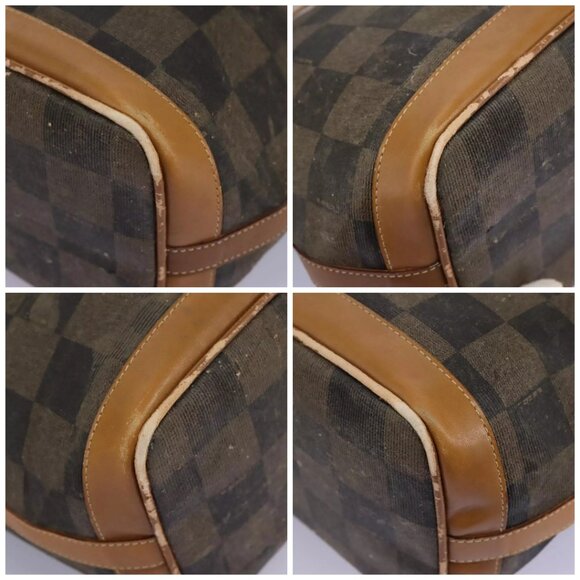FENDI Pecan Canvas Shoulder Bag PVC Leather Brown Auth - Picture 15 of 16